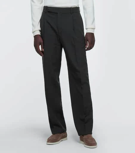 商品Loro Piana|Jasper pleated virgin wool pants,价格¥9908,第3张图片详细描述