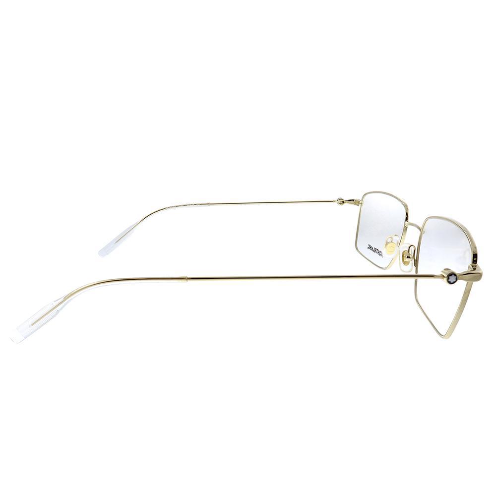 Mont Blanc  MB 0076O 002 Unisex Rectangle Eyeglasses 55mm商品第3张图片规格展示
