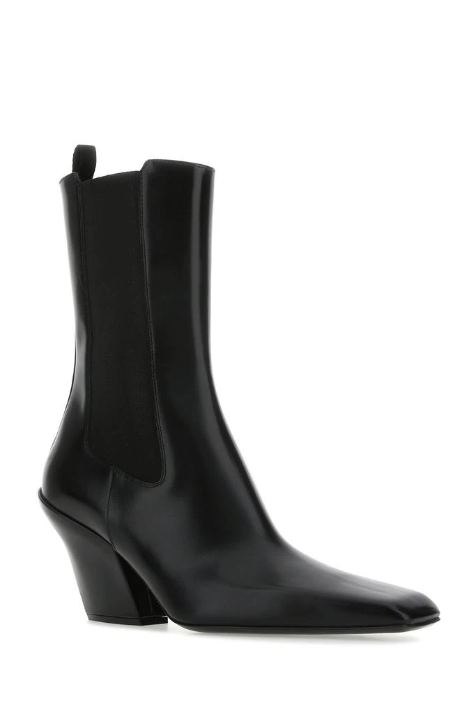 商品Prada|Black leather ankle boots,价格¥10529,第1张图片