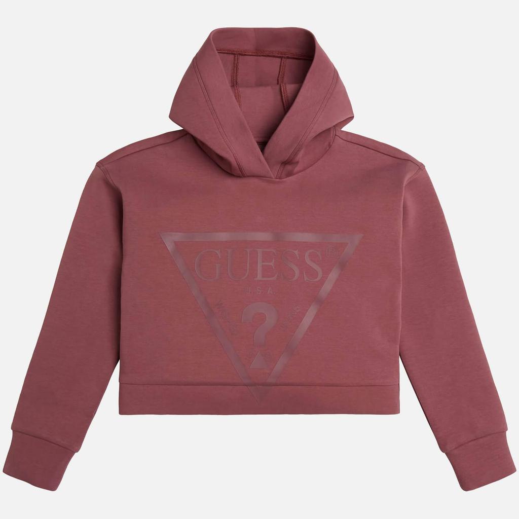 Guess Girls Logo-Printed Cotton-Blend Hooded Sweatshirt商品第1张图片规格展示