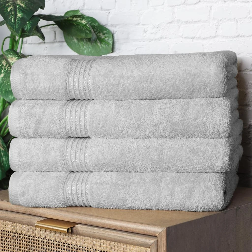 Classic Cotton Absorbent and Quick-Drying 4-Piece Bath Towel Set 商品