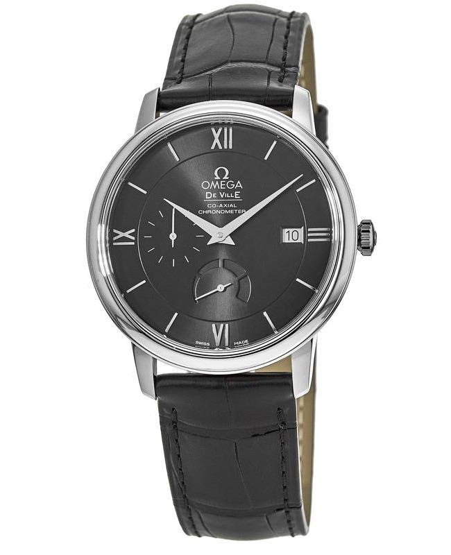 Omega De Ville Prestige Co-Axial Chronograph Automatic Black Dial Leather Strap Men's Watch 424.13.40.21.01.001商品第1张图片规格展示