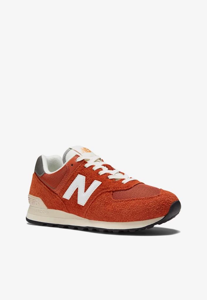 商品New Balance|574 Low-Top Sneakers in Beet Red with White,价格¥1085,第4张图片详细描述