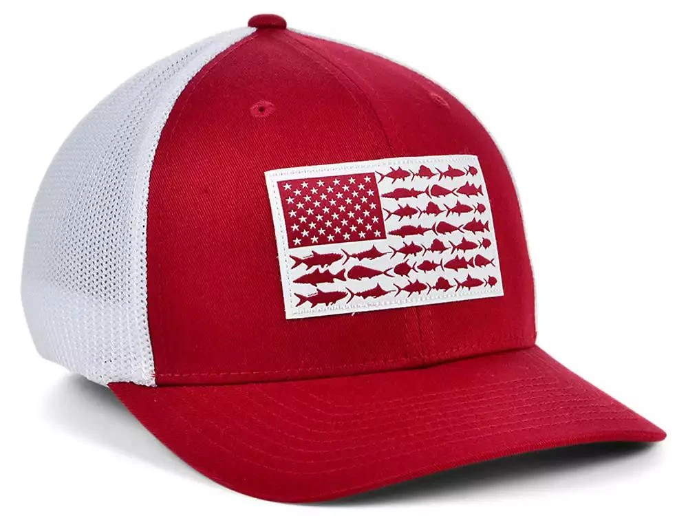 商品Columbia|Alabama Crimson Tide PFG Fish Flag Stretch-Fitted Cap,价格¥262,第2张图片详细描述