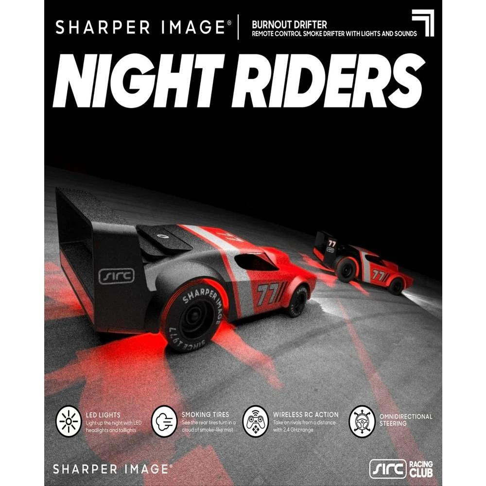 Night Riders Wireless Remote-Control Drifting Race Car with LED Lights and Smoking Tires 商品