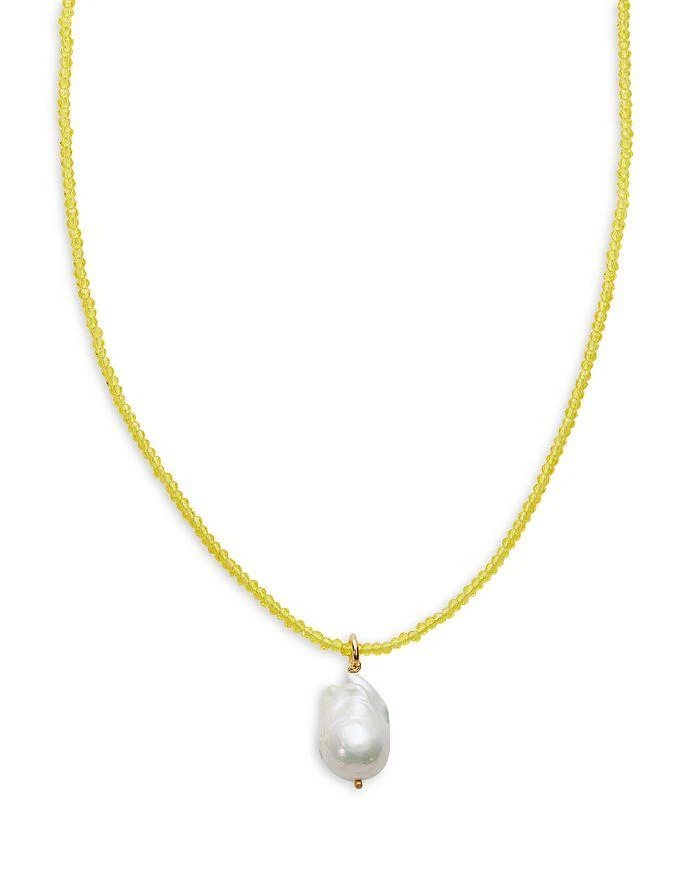 商品Timeless Pearly|Cultured Freshwater Pearl Pendant Beaded Necklace, 15",价格¥747,第3张图片详细描述