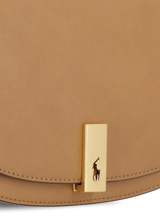 商品Ralph Lauren|Brown Smooth Leather Shoulder Bag,价格¥5085,第4张图片详细描述