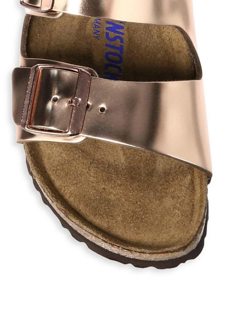 商品Birkenstock|Birkenstock - Arizona Metallic Leather Sandals,价格¥763,第4张图片详细描述
