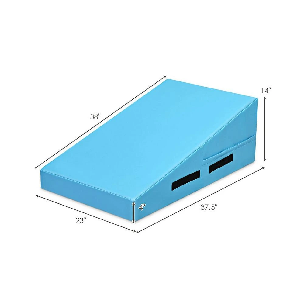 商品Costway|Incline Gymnastics Mat Wedge Ramp Gym Fitness Skill Tumbling,价格¥697,第2张图片详细描述