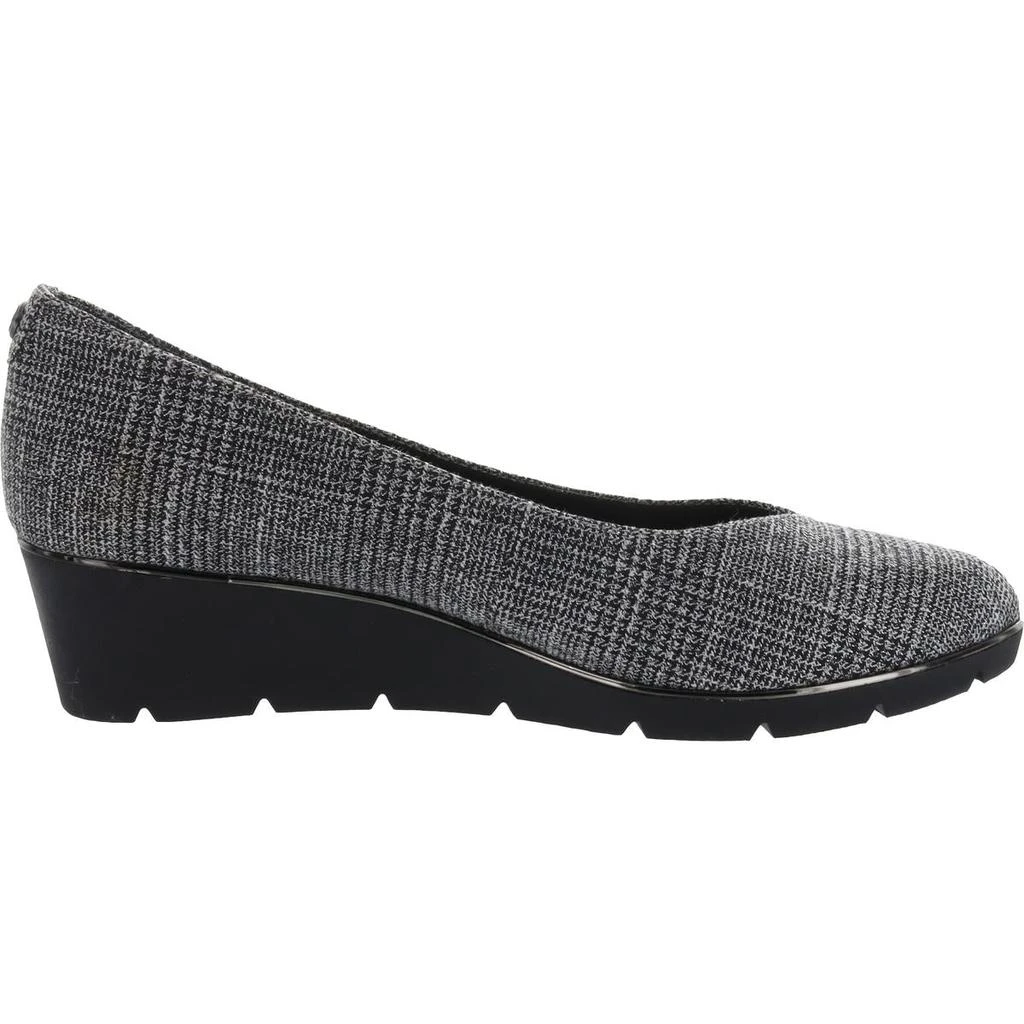 商品Anne Klein|Anne Klein Womens AK Davey Slip On Almond Toe Wedge Heels,价格¥215,第3张图片详细描述