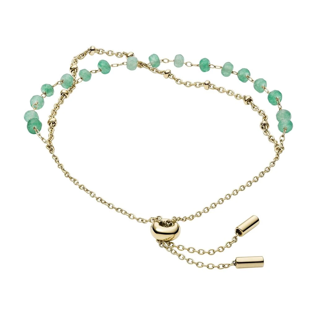 商品Fossil|Fossil Women's Georgia Modern Meadows Jade Beaded Bracelet,价格¥229,第1张图片