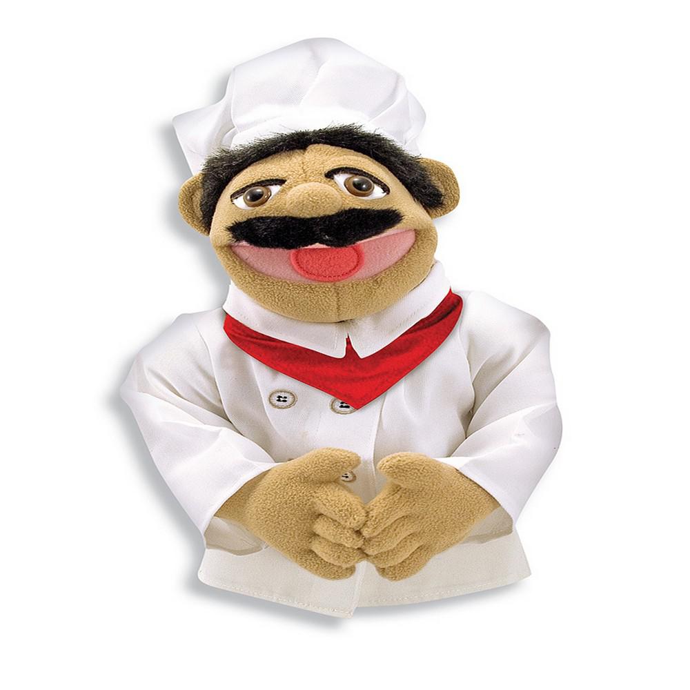 Melissa & Doug Chef Puppet With Detachable Wooden Rod for Animated Gestures商品第1张图片规格展示