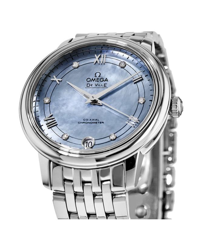 Omega De Ville Co-Axial 32.7mm Automatic Blue Dial Steel Women's Watch 424.10.33.20.57.001商品第2张图片规格展示