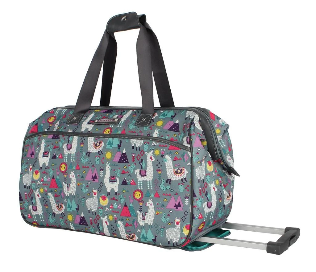 商品Lily Bloom|Llama Mama Wheeled Weekender,价格¥454,第2张图片详细描述