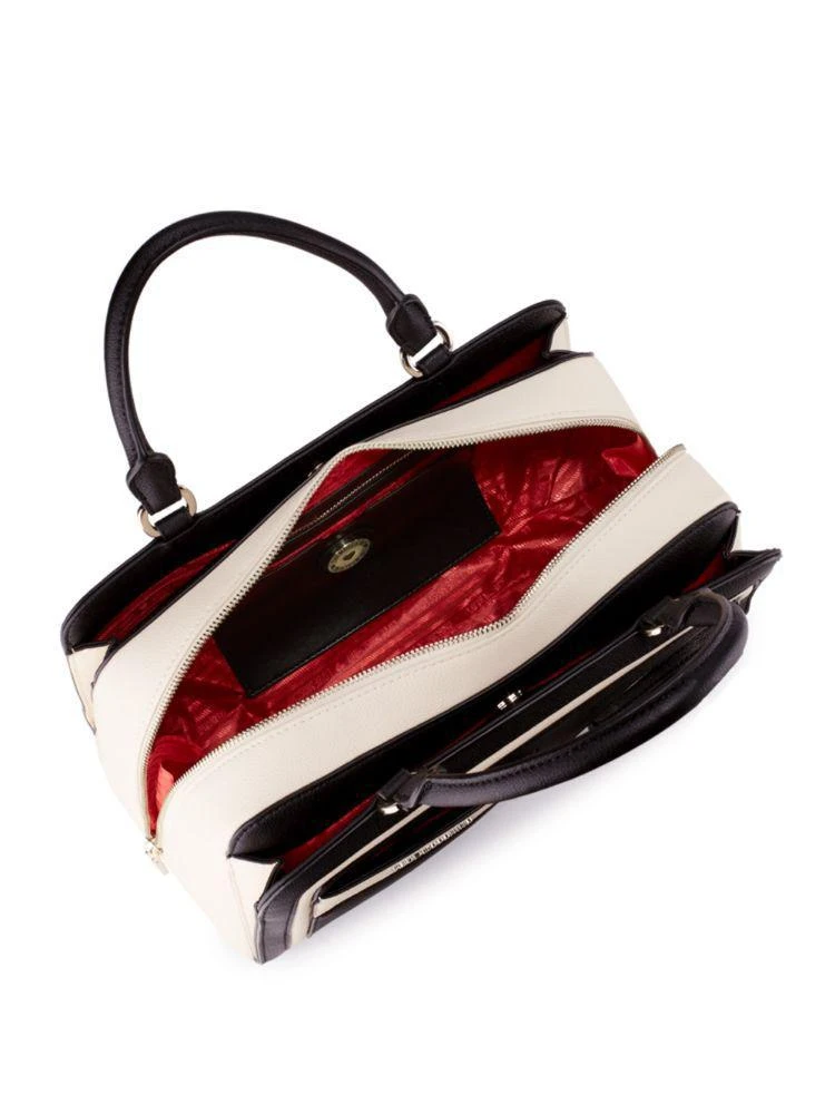 商品Moschino|Heart Two-Tone Faux Leather Satchel,价格¥944,第2张图片详细描述