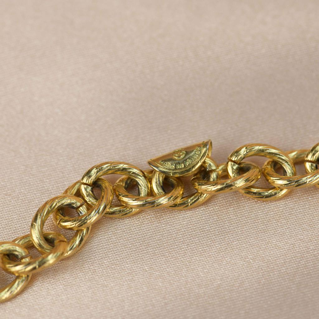 Chanel Vintage Gold Plated Chain Necklace with Six Iconic Charms商品第9张图片规格展示