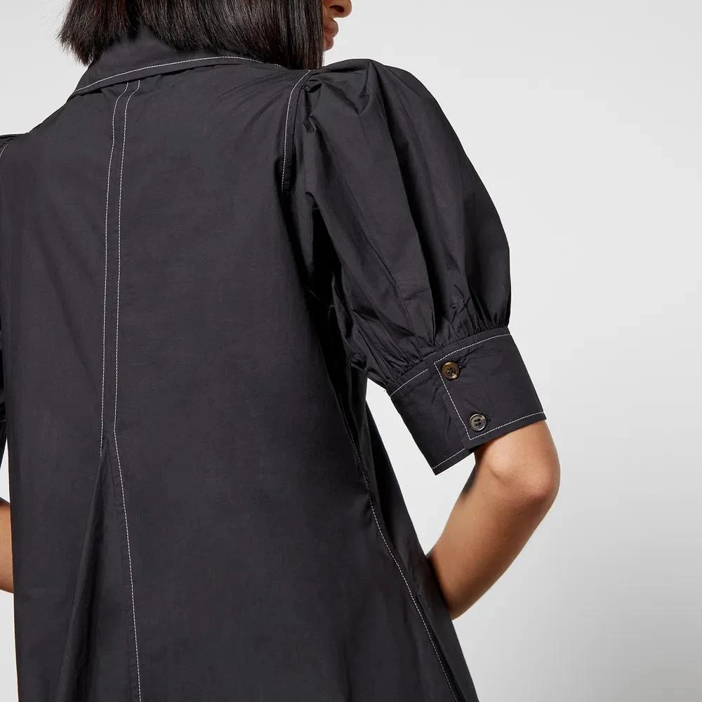 商品Ganni|Ganni Cotton-Poplin Midi Dress,价格¥923,第4张图片详细描述