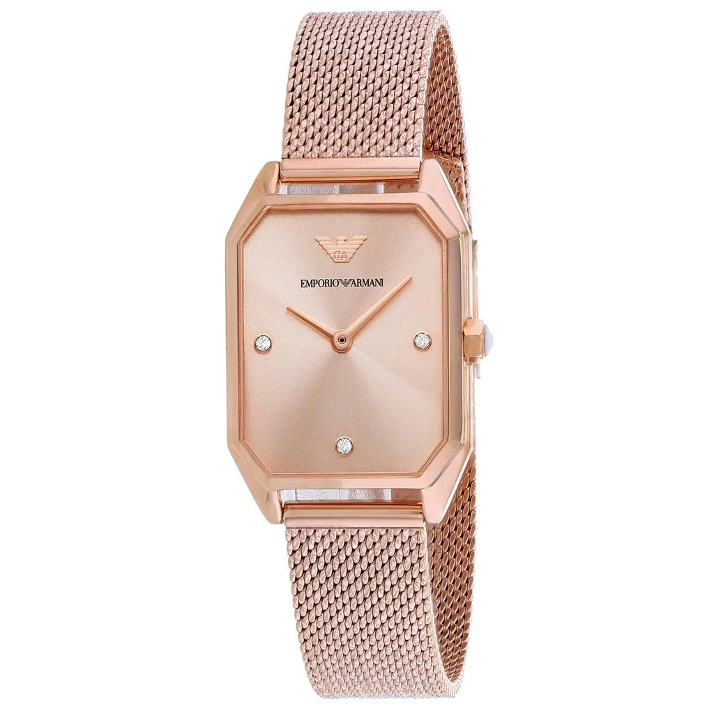 商品Armani|Armani Women's Rose gold dial Watch,价格¥1754,第1张图片