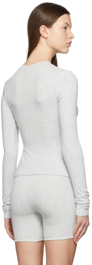 商品SKIMS|Grey Cotton 2.0 Jersey Long Sleeve T-Shirt,价格¥503,第3张图片详细描述