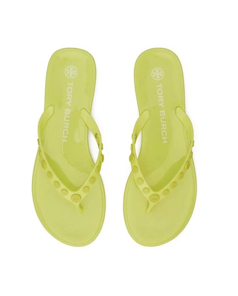 商品Tory Burch|Studded Jelly Flip Flop In Lime Sherbet,价格¥605,第1张图片详细描述