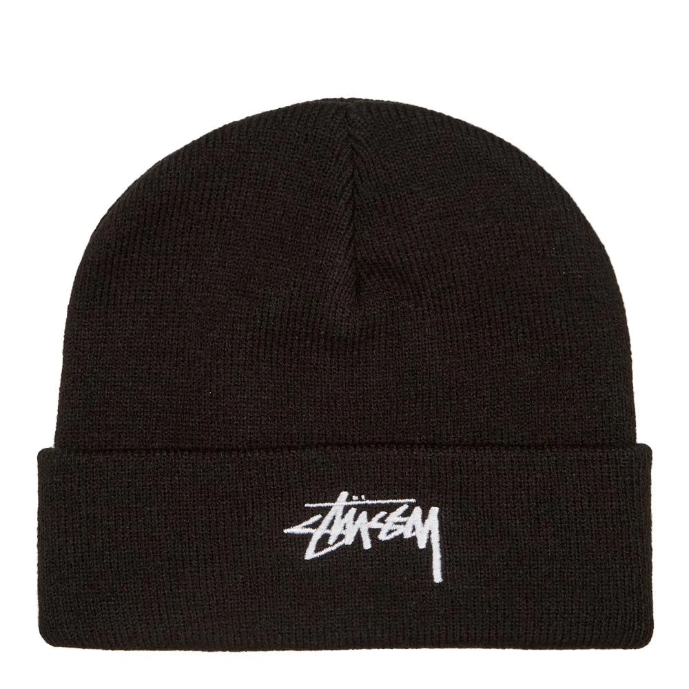 商品STUSSY|Stussy Stock Cuff Beanie - Black,价格¥322,第1张图片