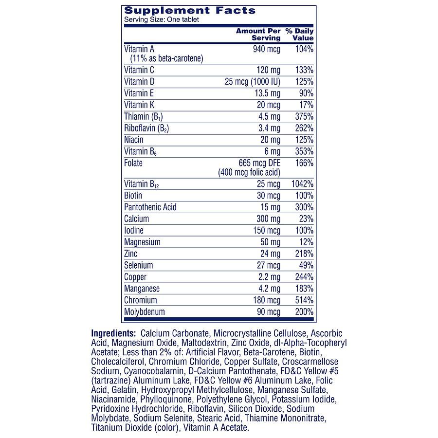 Women's 50+ Healthy Advantage Multivitamin商品第4张图片规格展示