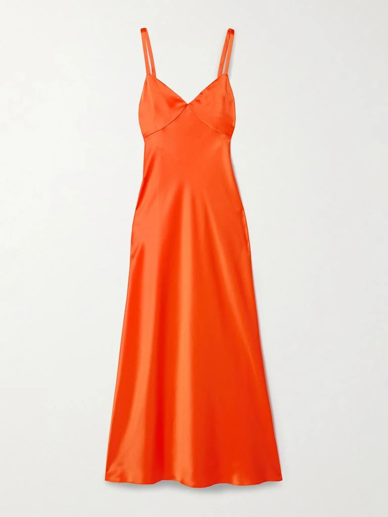 商品Ralph Lauren|缎布超长连衣裙  - US0,价格¥6261,第1张图片
