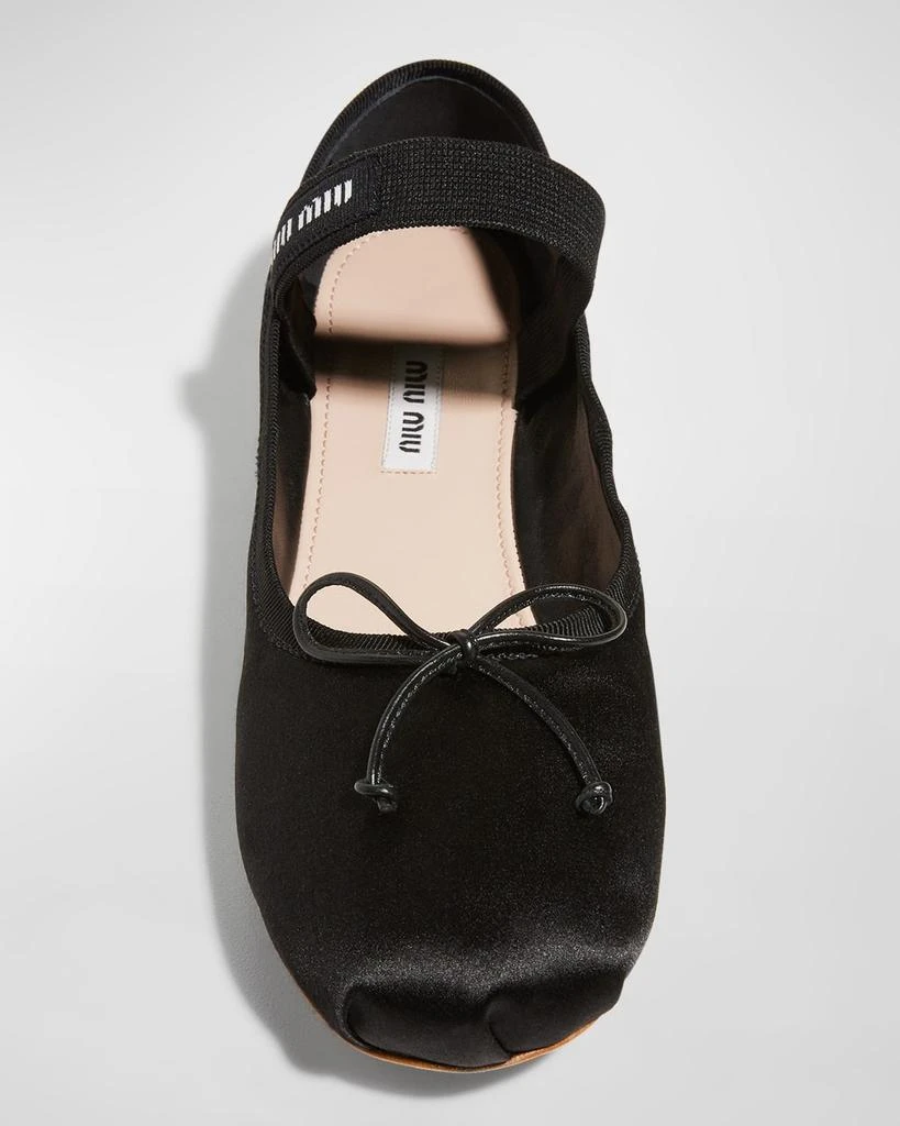 Satin Bow Ballerina Flats 商品