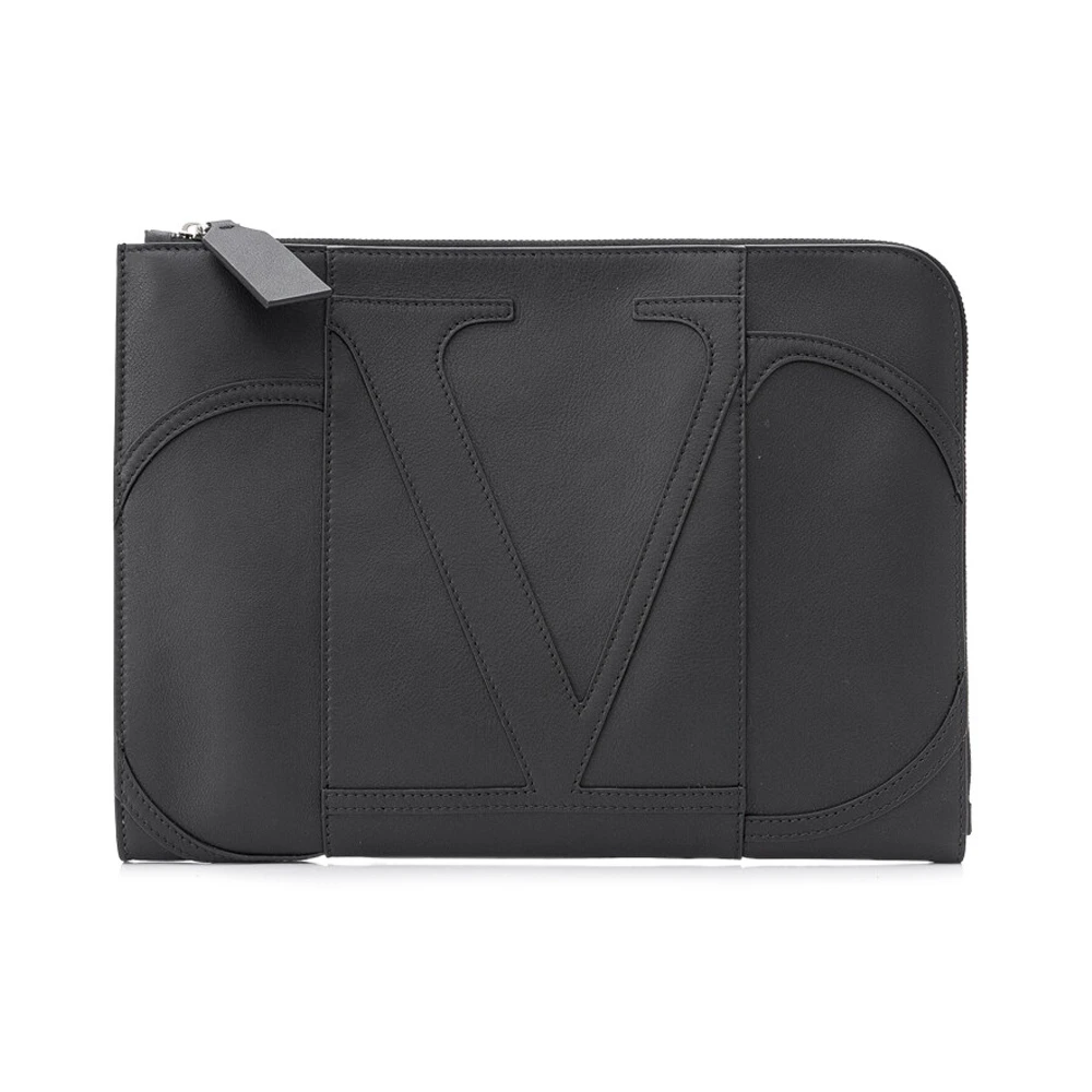 商品Valentino|VALENTINO 男士黑色手拿包 SY2B0834-CJE-0NO,价格¥3483,第1张图片
