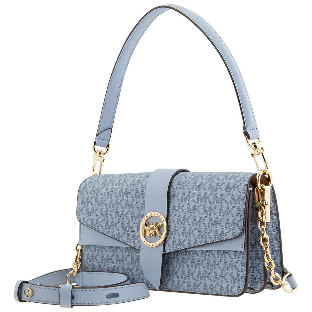 商品Michael Kors|Michael Kors Greenwich Convertible Shoulder Bag - Pale Blue,价格¥2233,第2张图片详细描述