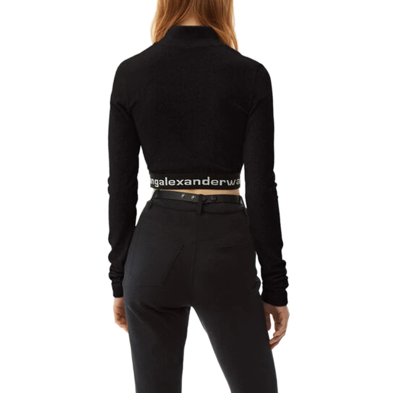 ALEXANDER WANG 黑色女士T恤 4CC2201130-001 商品