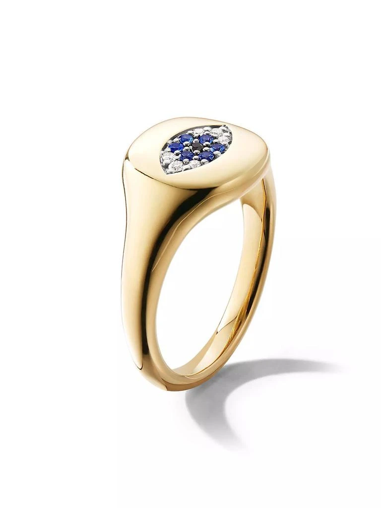 商品David Yurman|Cable Collectibles Evil Eye Pinky Ring in 18K Yellow Gold,价格¥12371,第3张图片详细描述