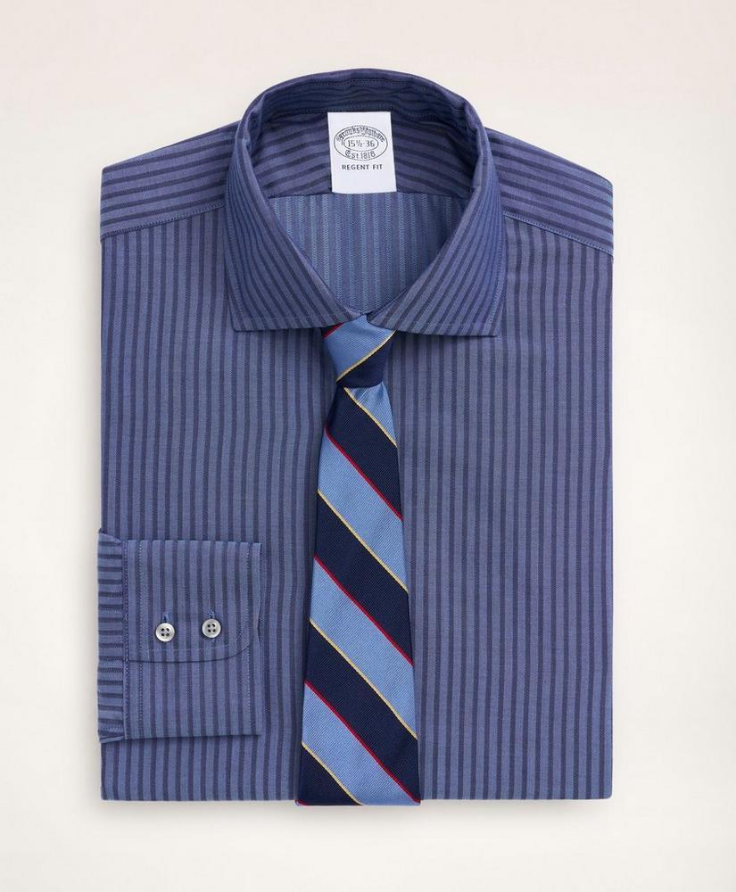 商品Brooks Brothers|Regent Regular-Fit Dress Shirt, Dobby English Collar Stripe,价格¥1095,第1张图片