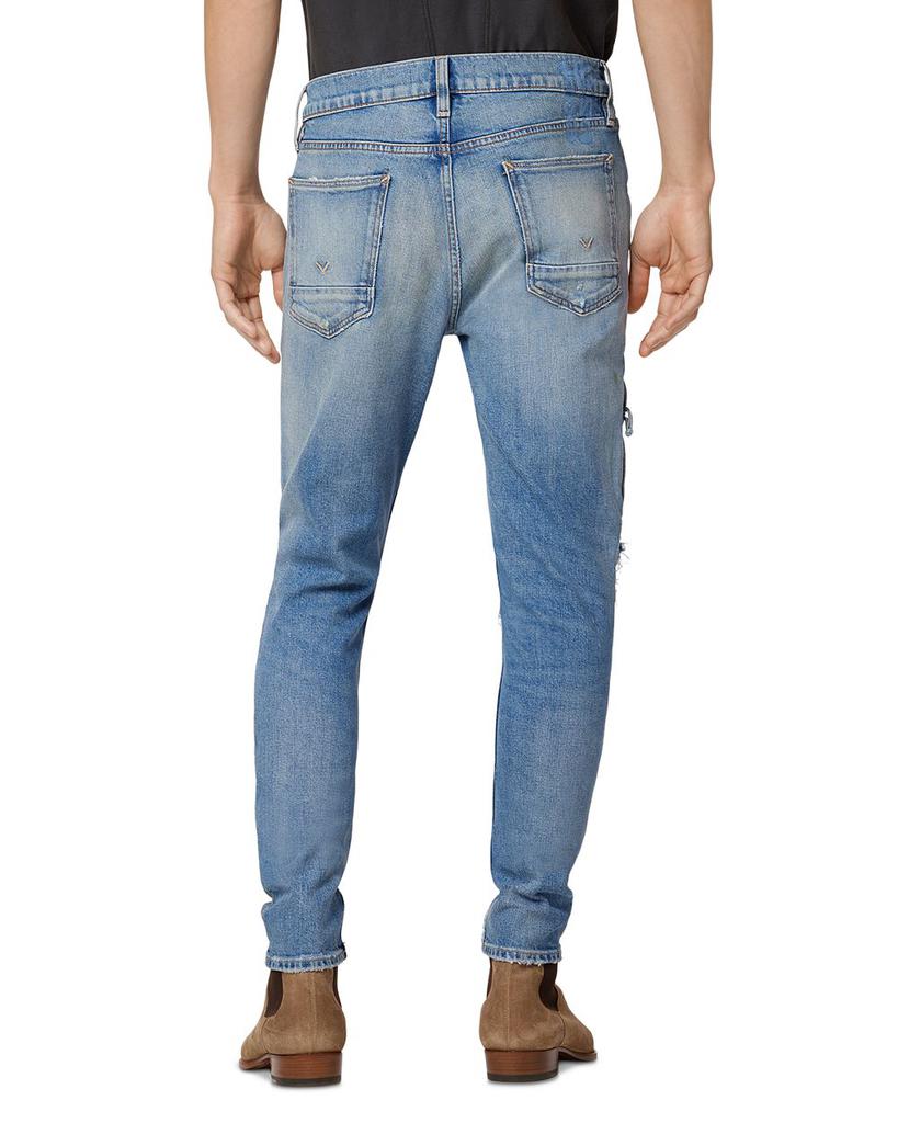 Zack Side Zip Skinny Fit Jeans in Visions商品第3张图片规格展示
