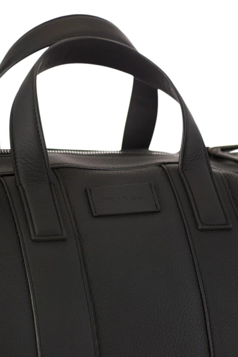 商品Kiton|Kiton 男士手提包 UBA0103N0122302008 黑色,价格¥23901,第6张图片详细描述