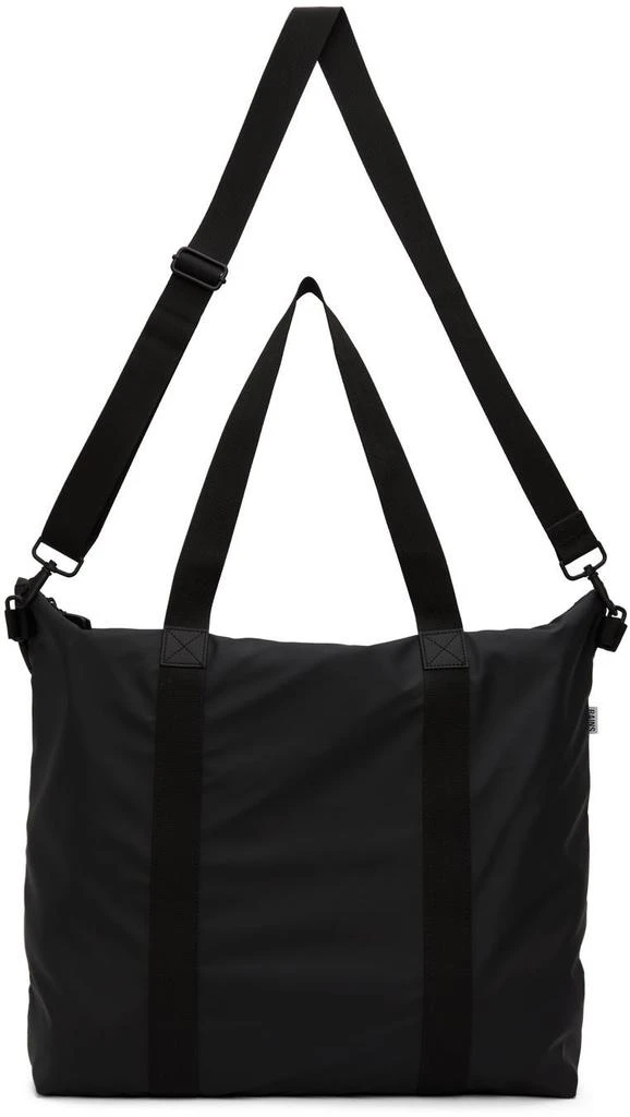 商品RAINS|Black Waterproof Canvas Tote,价格¥496,第4张图片详细描述
