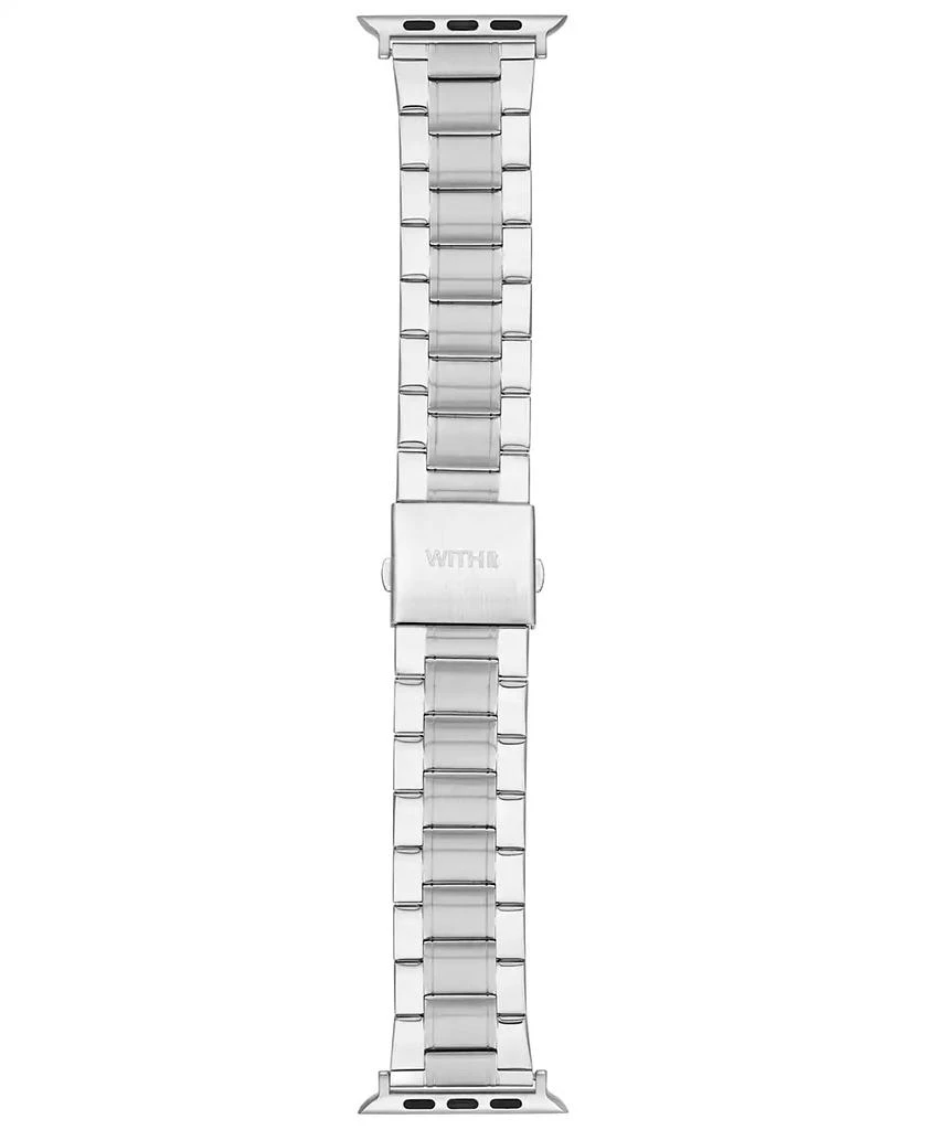 商品WITHit|Silver-Tone Stainless Steel Y-Link Bracelet designed for Apple Watch® 42mm (Series 1-3 only) & 44/45/46/49mm (Ultra & Ultra 2),价格¥373,第3张图片详细描述