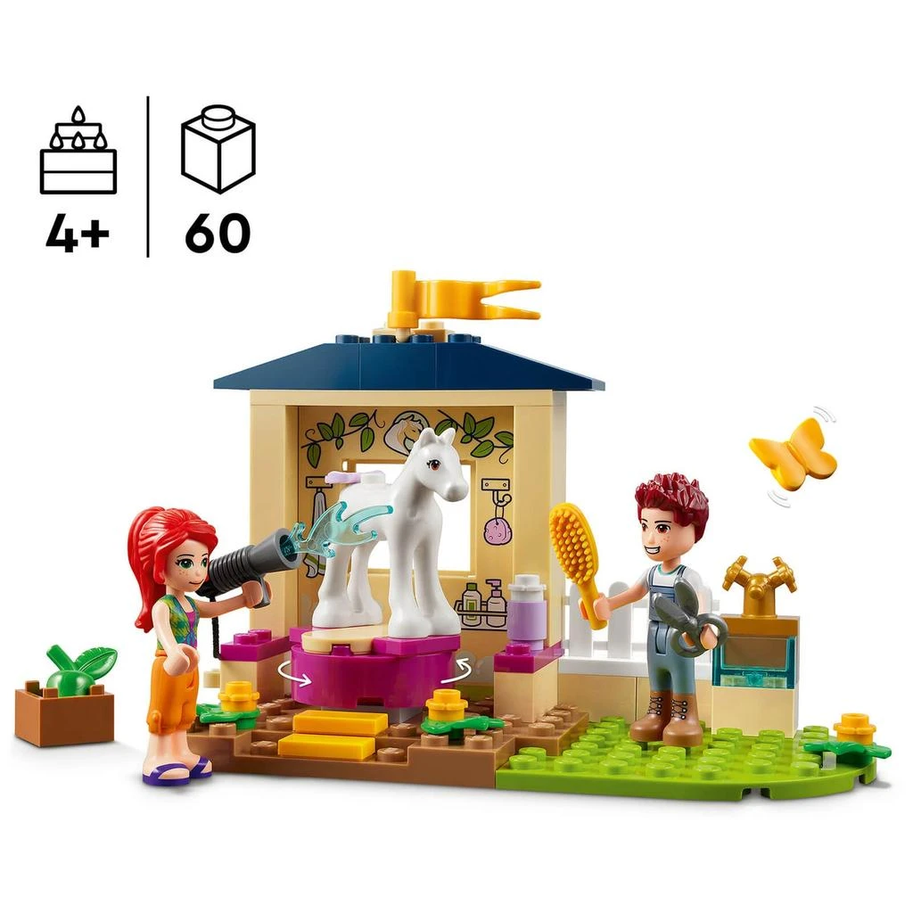 商品LEGO|LEGO Friends: Pony-Washing Stable Horse Toy 4+ Set (41696),价格¥110,第3张图片详细描述