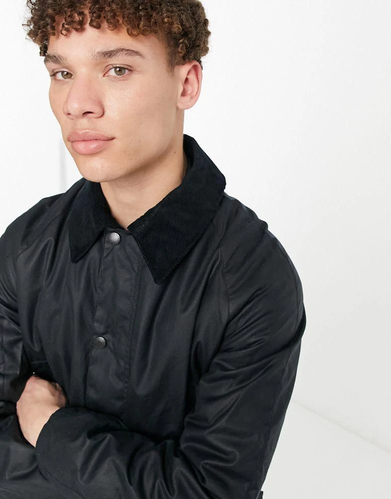 商品Barbour|Barbour Ashby wax jacket in navy,价格¥2222,第3张图片详细描述