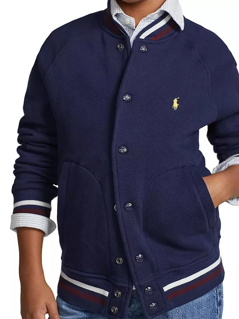 商品Ralph Lauren|Little Boy's &amp; Boy's Fleece Bomber Jacket,价格¥333,第5张图片详细描述