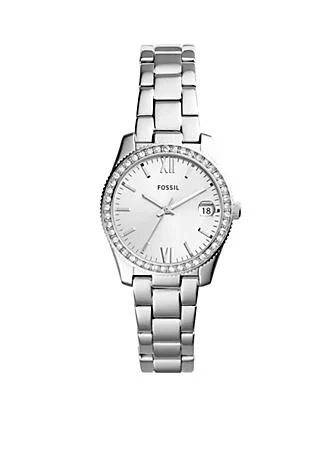 商品Fossil|Stainless Steel Scarlette Three Hand Date Watch,价格¥1191,第1张图片