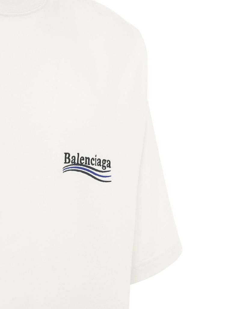商品Balenciaga|Political Logo Cotton Jersey T-shirt,价格¥5074,第5张图片详细描述