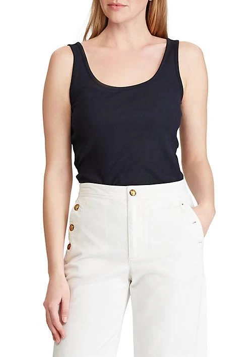 商品Ralph Lauren|Ralph Lauren Stretch Cotton Tank Top,价格¥336,第1张图片