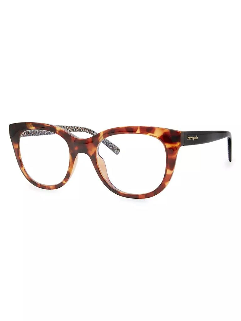 商品Kate Spade|Odessa 50MM Blue Block Eyeglasses,价格¥502,第2张图片详细描述