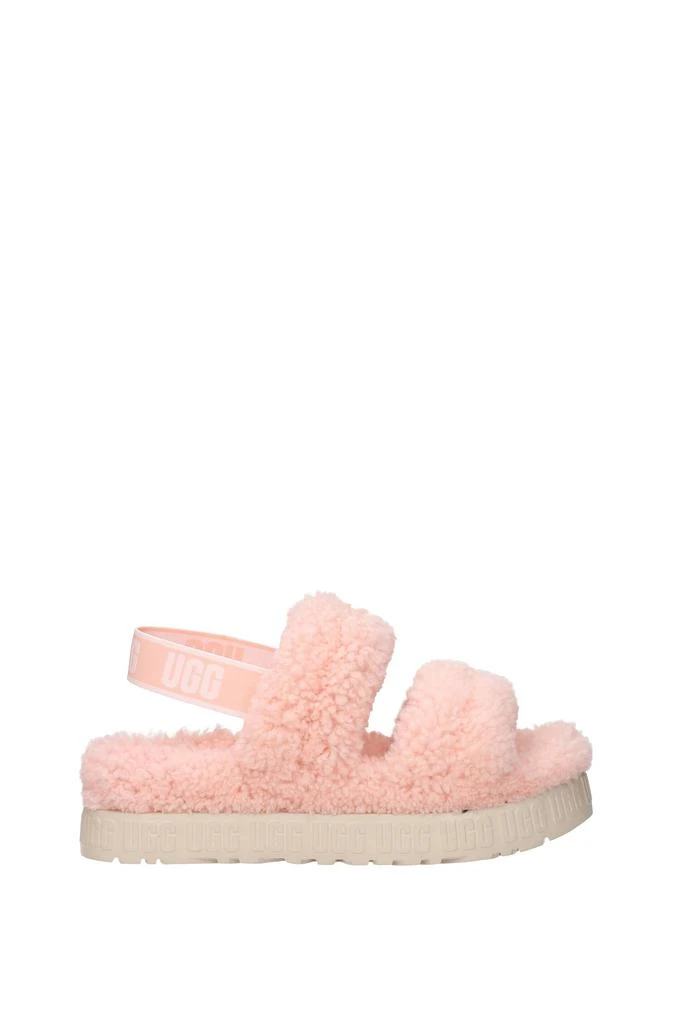 商品UGG|Sandals oh fluttita Sheepskin Pink Dusk Pink,价格¥708,第1张图片