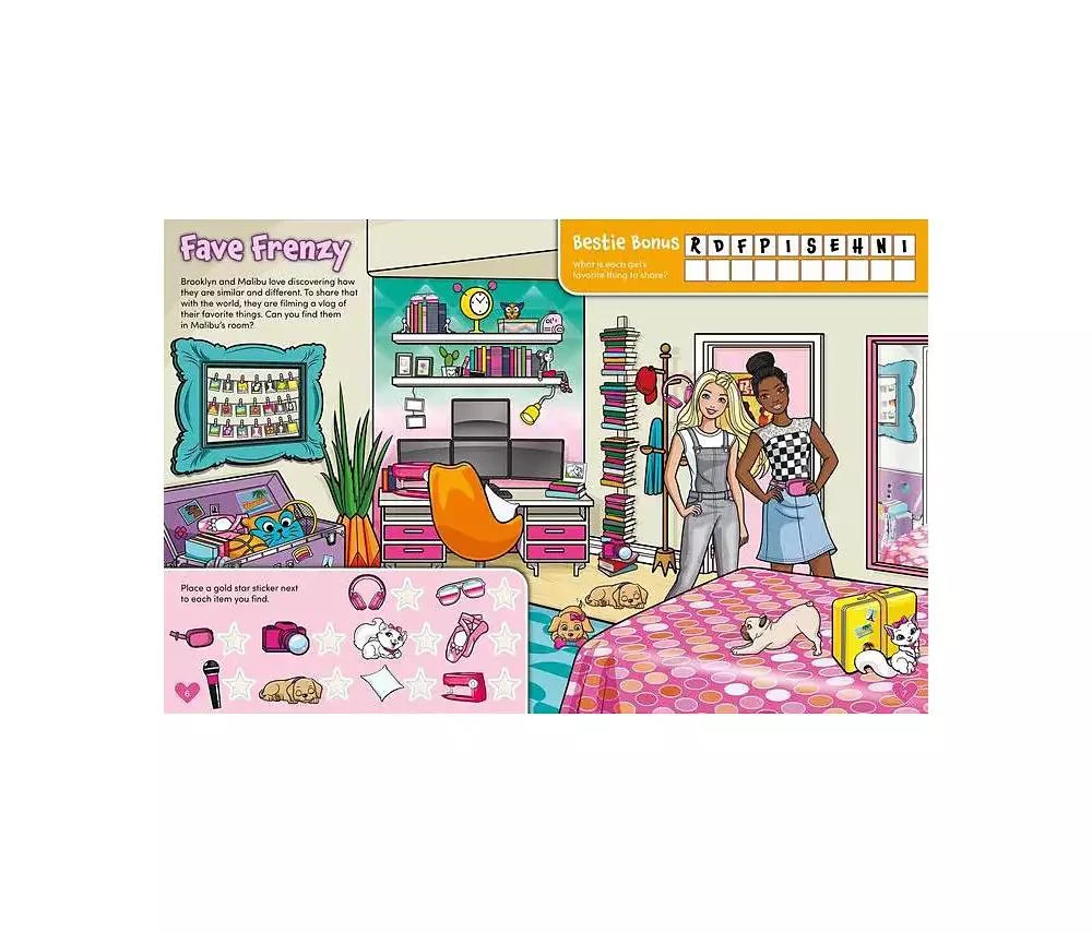商品Barnes & Noble|Barbie Dreamhouse Seek-and-Find Adventure: 100% officially Licensed by Mattel, Sticker & Activity Book For Kids Ages 4 to 8 by Mattel,价格¥67,第3张图片详细描述