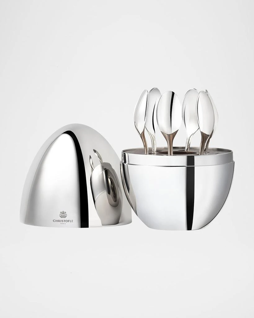 商品Christofle|Mini Mood Silver Espresso Spoons, Set of 6,价格¥3848,第1张图片