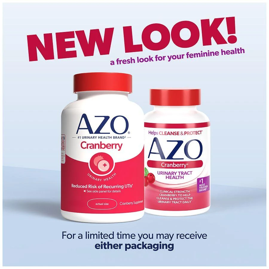 商品AZO|Cranberry Urinary Tract Health, Dietary Supplement Softgels Cranberry,价格¥163,第3张图片详细描述