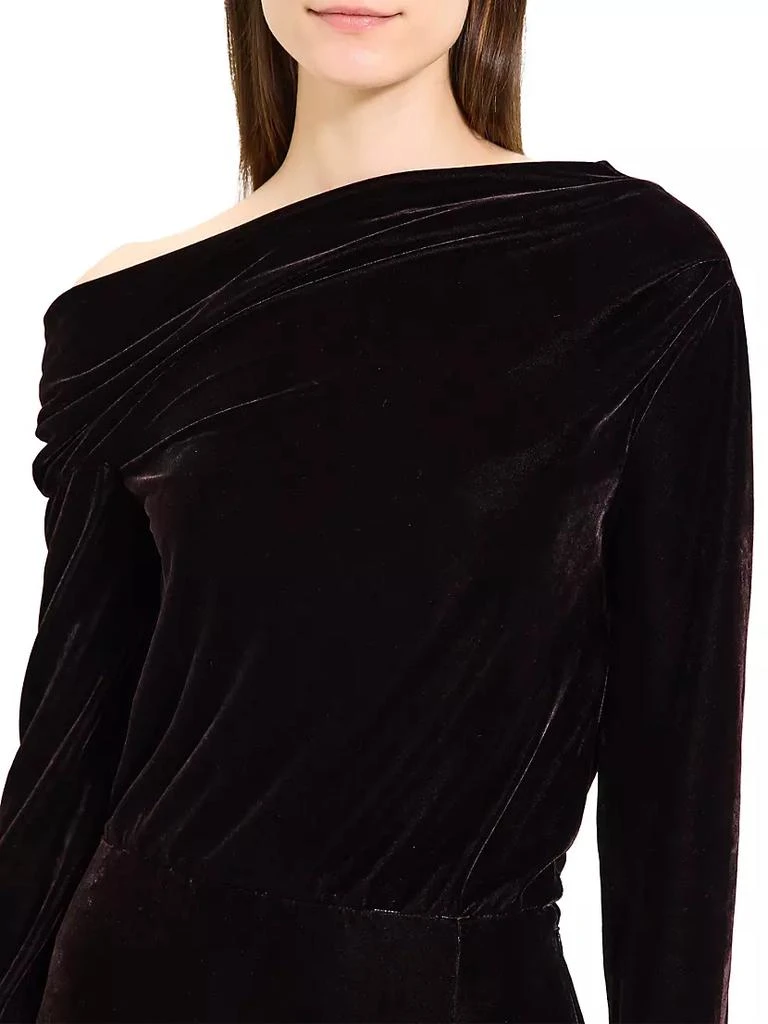 商品Theory|Off-The-Shoulder Velvet Midi-Dress,价格¥2627,第5张图片详细描述