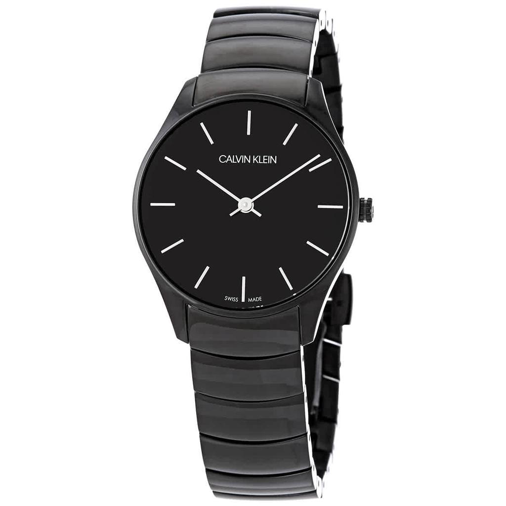 Calvin Klein Classic Too Quartz Black Dial Ladies Watch K4D22441商品第1张图片规格展示